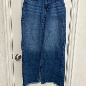 Long Denim Skirt